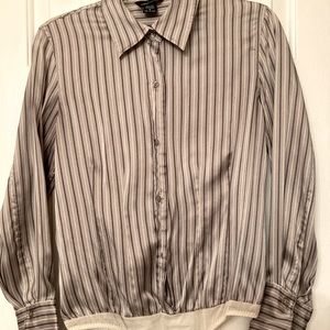 Silk bodysuit blouse